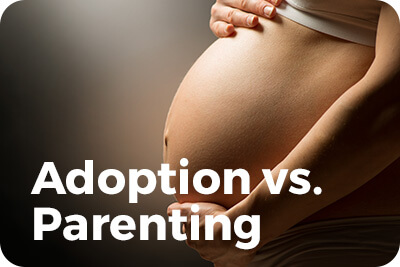 Woman Pregnant Belly - Adoption vs Parenting